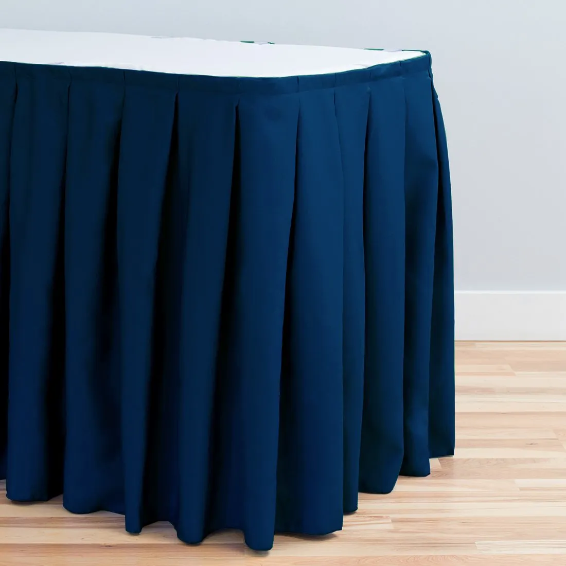 14 ft. Accordion Pleat Polyester Table Skirt (8 Colors)