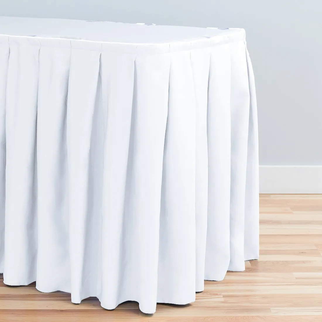 14 ft. Accordion Pleat Polyester Table Skirt (8 Colors)