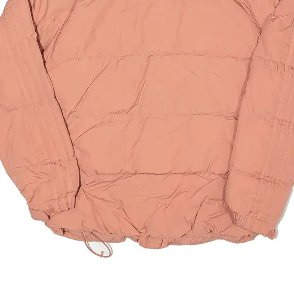 ADIDAS Down Insulated Puffer Jacket Pink Nylon Womens UK 6