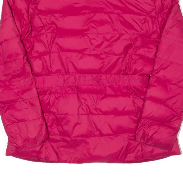 BENETTON Down Insulated Puffer Jacket Pink Womens UK 16