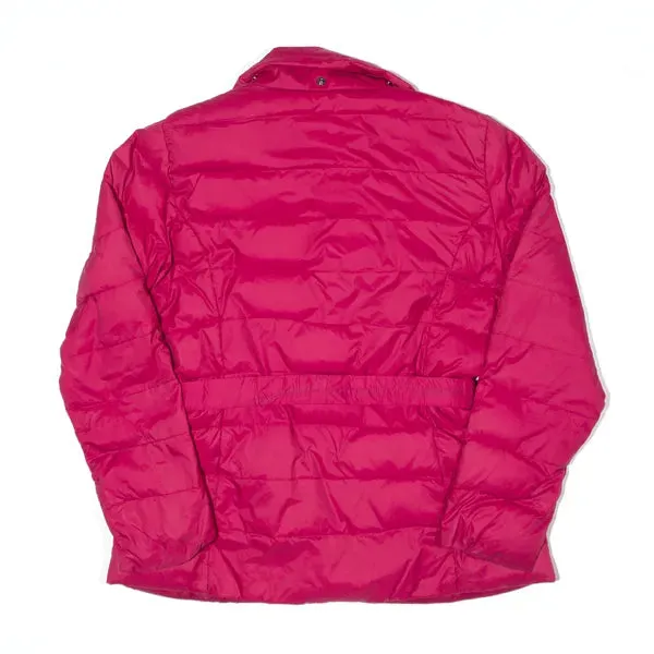 BENETTON Down Insulated Puffer Jacket Pink Womens UK 16