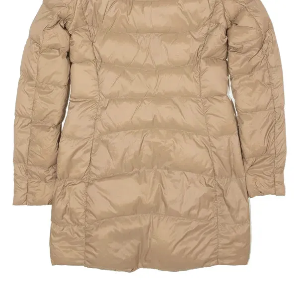 BENETTON Lightweight Down Insulated Brown Puffer Jacket UK 6