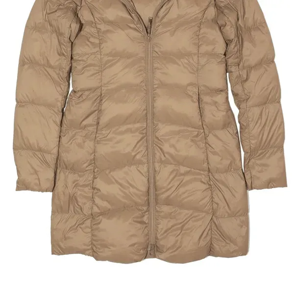 BENETTON Lightweight Down Insulated Brown Puffer Jacket UK 6