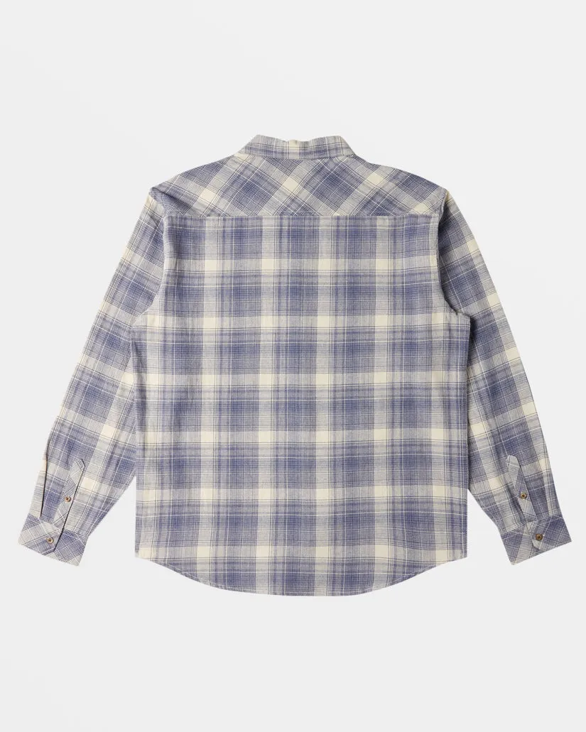 Billabong Coastline Flannel L/S Shirt-Slate Blue