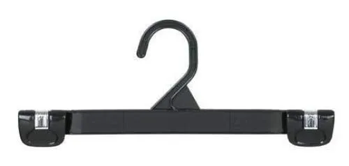 Black 10 Inch Gripper Hanger / Gripper Skirt Slack Clothes Hanger 25 pcs.