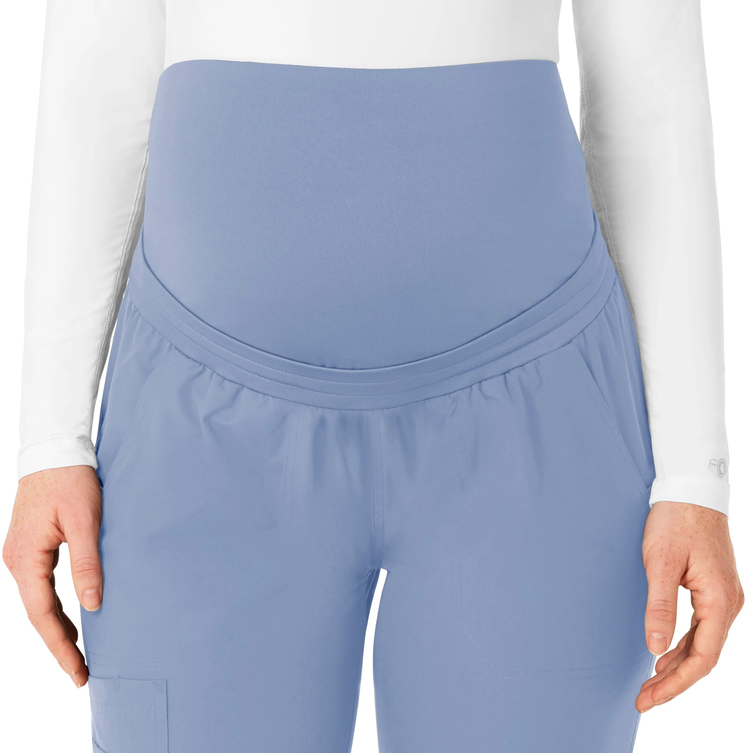 Carhartt Force Essentials Women's Maternity Jogger Scrub Pant - Ceil Blue