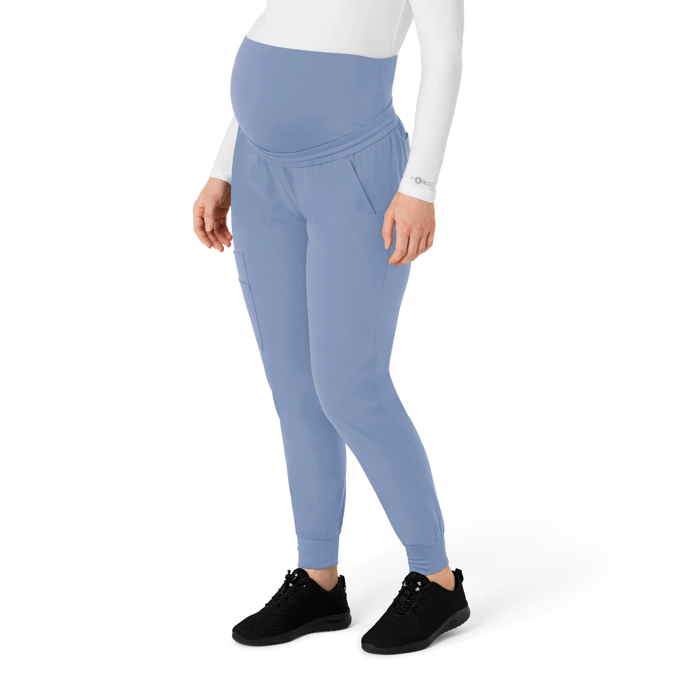 Carhartt Force Essentials Women's Maternity Jogger Scrub Pant - Ceil Blue