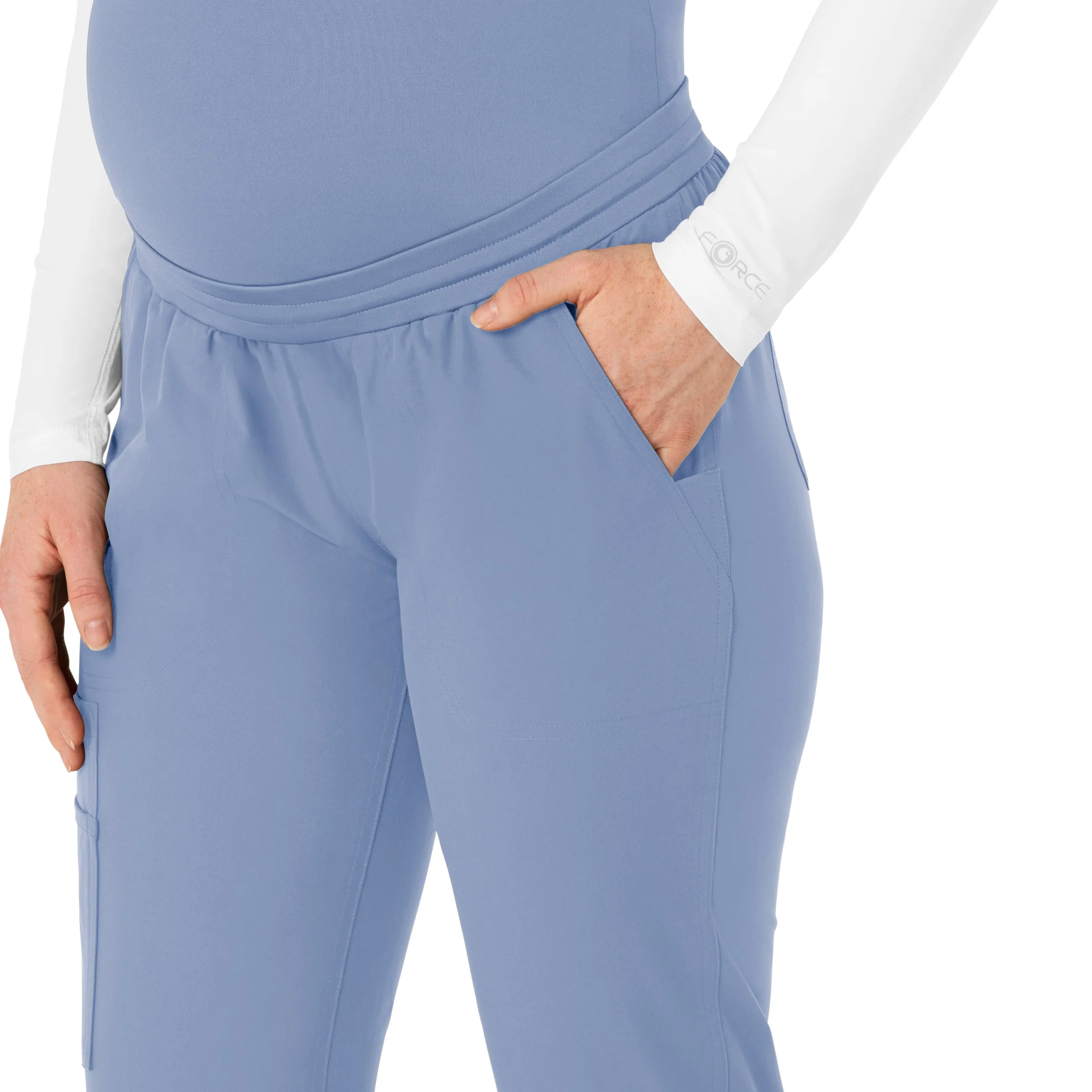 Carhartt Force Essentials Women's Maternity Jogger Scrub Pant - Ceil Blue