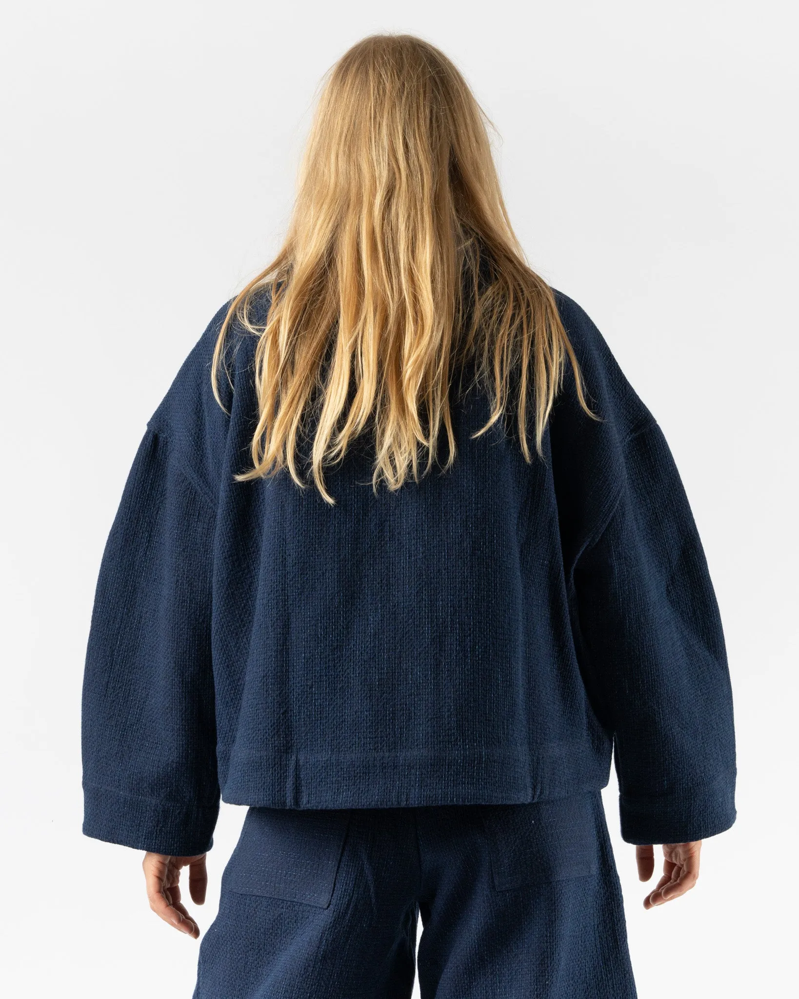 Cawley Sashiko Stitch Indigo Wesley Jacket