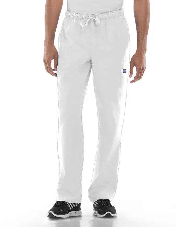 Cherokee Workwear Men's Drawstring Cargo Petite Scrub Pant