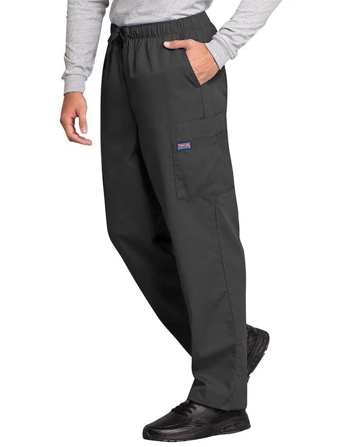 Cherokee Workwear Men's Drawstring Cargo Petite Scrub Pant