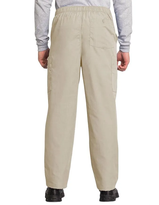 Cherokee Workwear Men's Drawstring Cargo Petite Scrub Pant