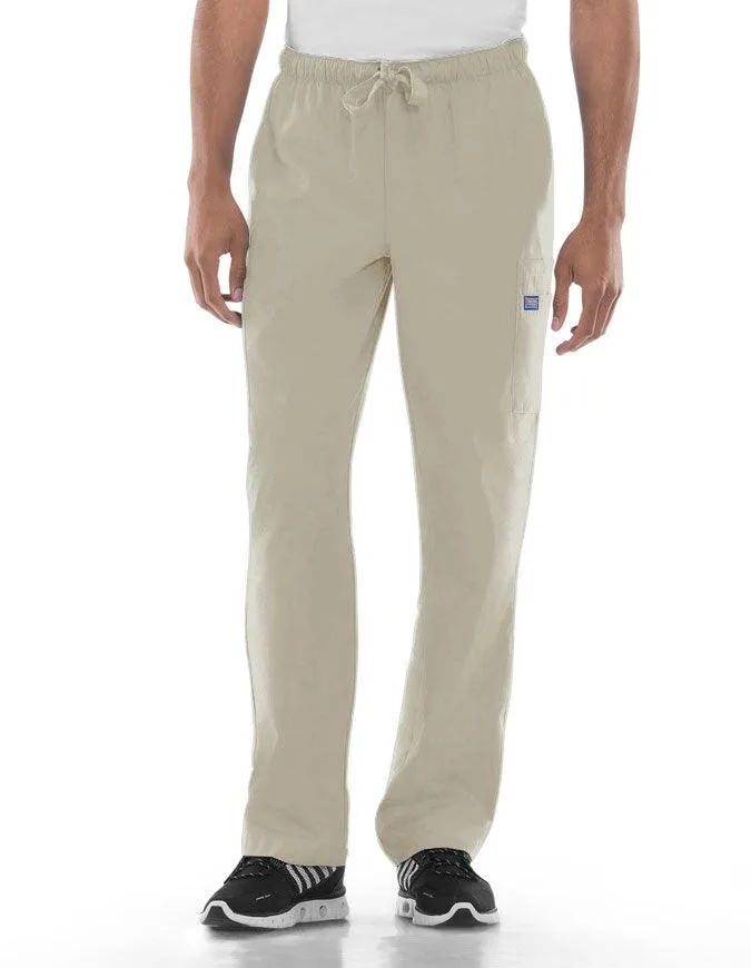 Cherokee Workwear Men's Drawstring Cargo Petite Scrub Pant