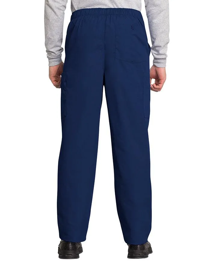 Cherokee Workwear Men's Drawstring Cargo Petite Scrub Pant