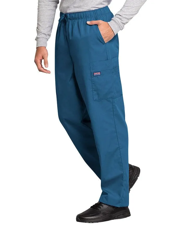 Cherokee Workwear Men's Drawstring Cargo Petite Scrub Pant