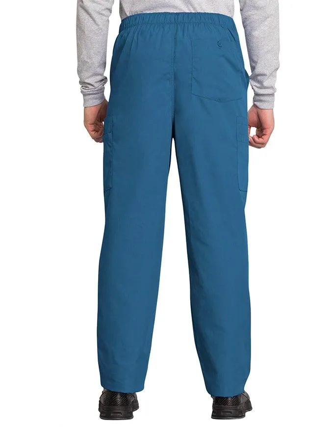 Cherokee Workwear Men's Drawstring Cargo Petite Scrub Pant