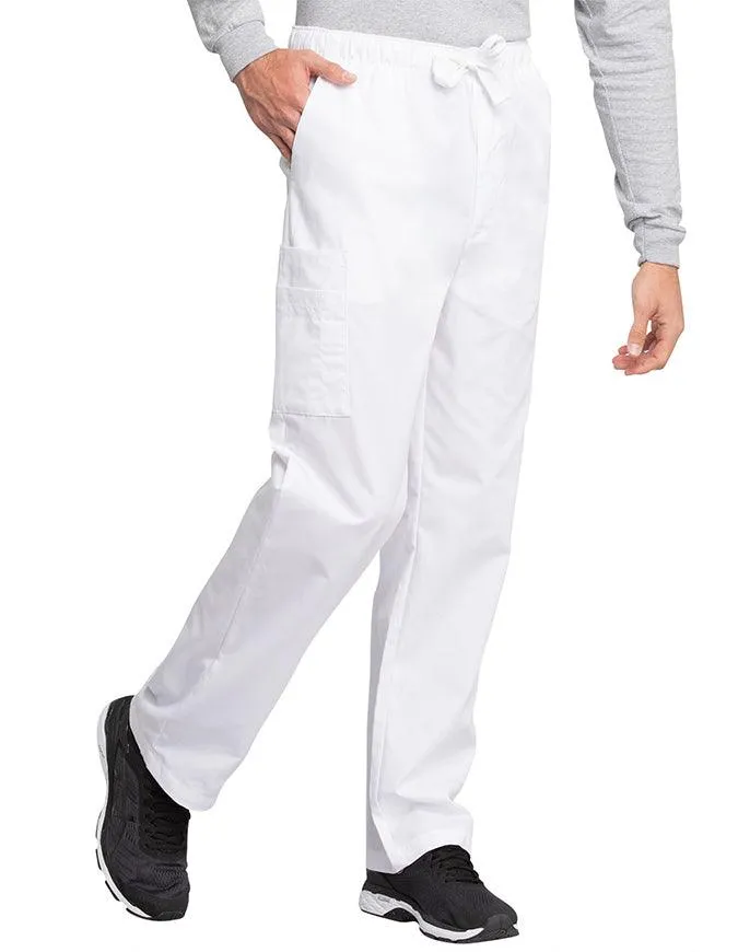 Cherokee Workwear Men's Drawstring Cargo Petite Scrub Pant