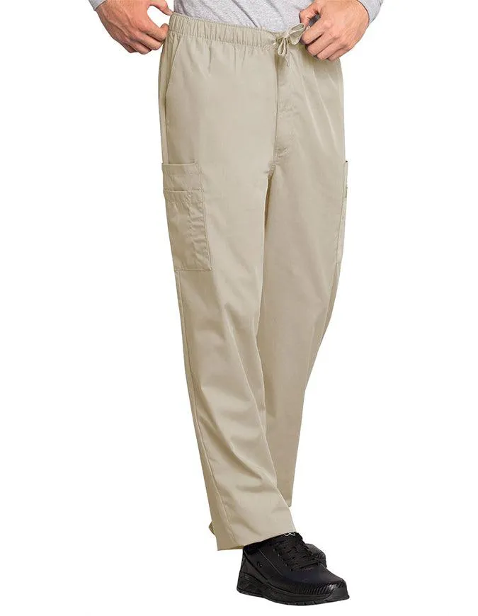 Cherokee Workwear Men's Drawstring Cargo Petite Scrub Pant