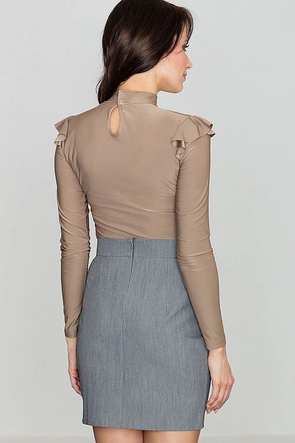 Chic Asymmetric Front-Cut Pencil Skirt