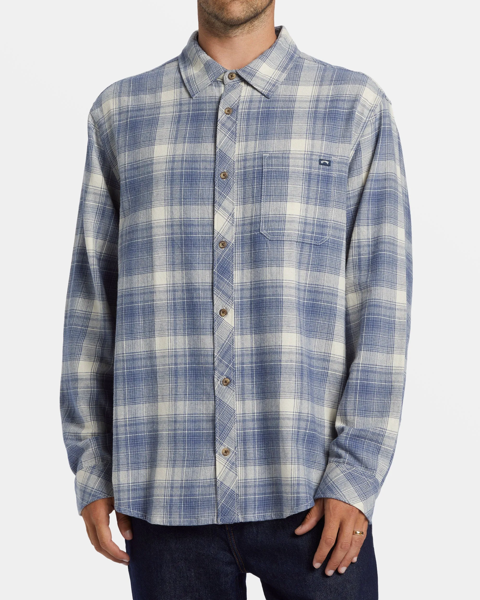 Coastline Flannel Shirt - Slate Blue