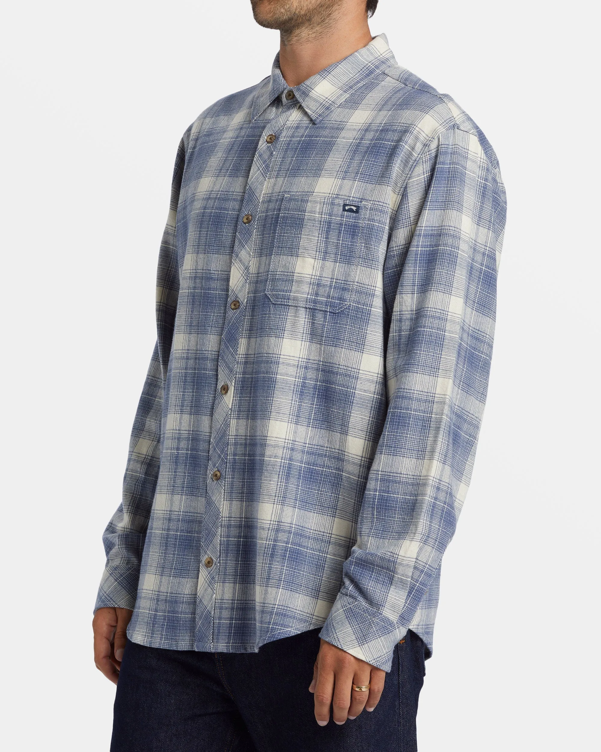 Coastline Flannel Shirt - Slate Blue