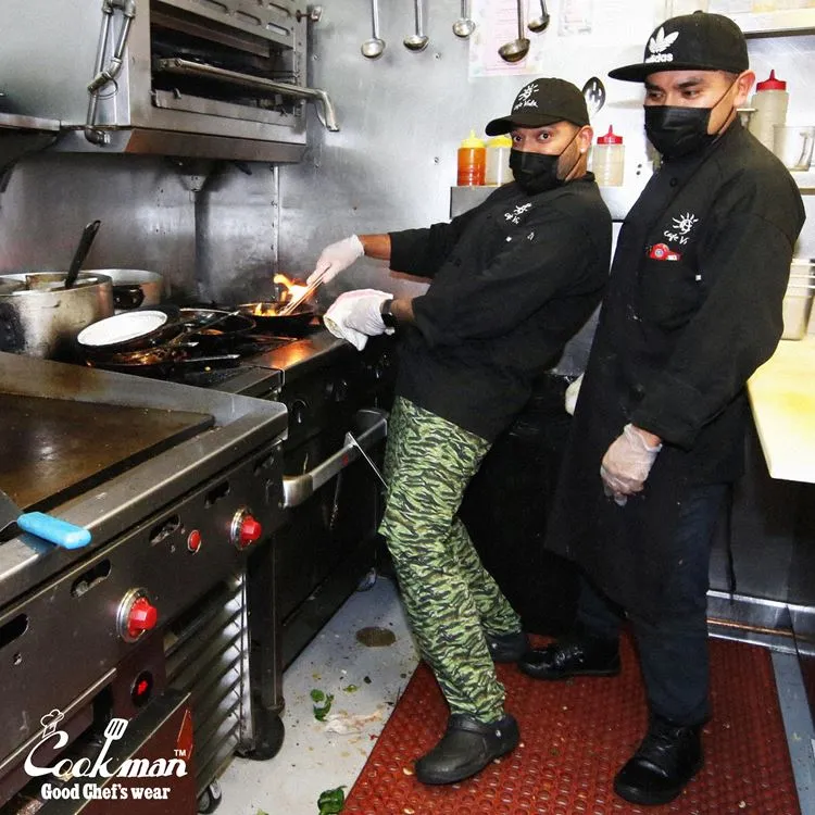 Cookman Chef Pants Cargo - Ripstop : Camo Green (Tiger)