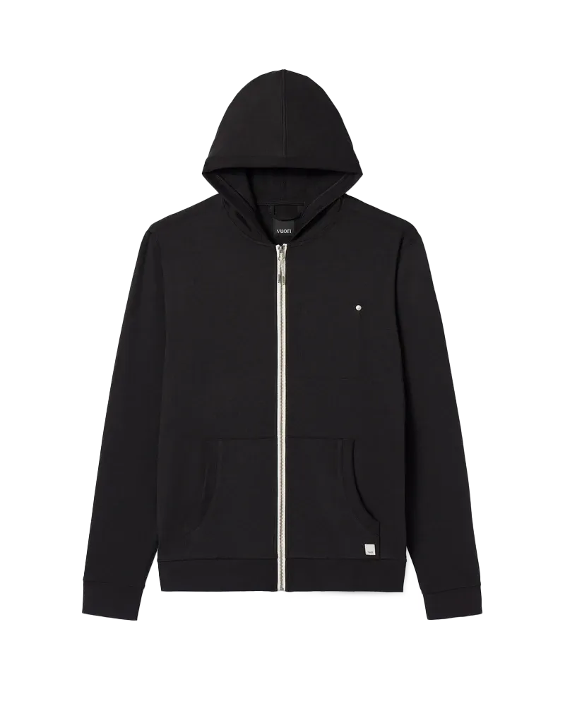 Coronado Full Zip Hoodie in Black Heather