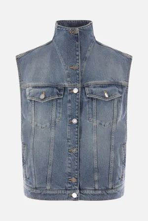 Denim Sleeveless Jacket