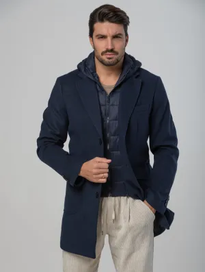 DENVER COAT IN BLUE NAVY