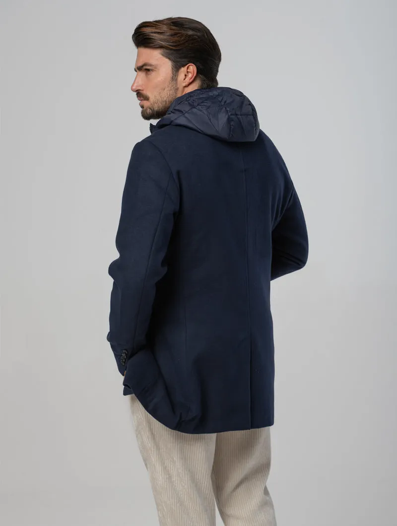 DENVER COAT IN BLUE NAVY