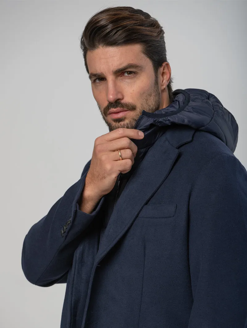 DENVER COAT IN BLUE NAVY