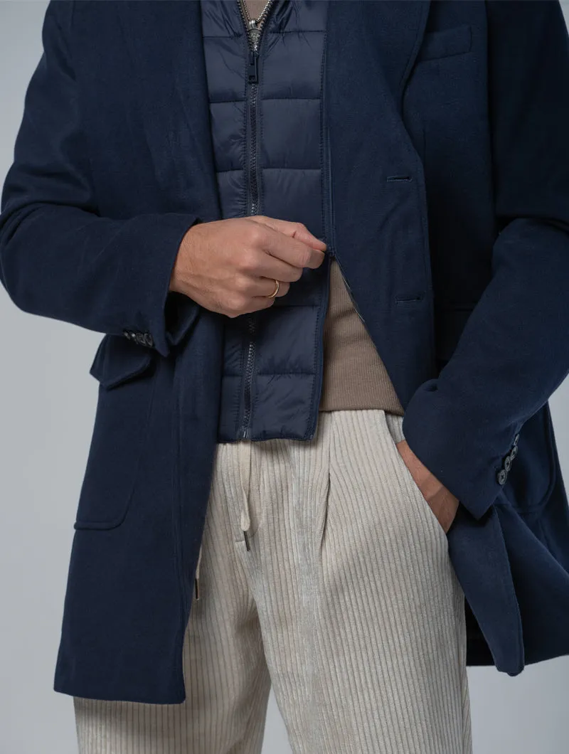 DENVER COAT IN BLUE NAVY