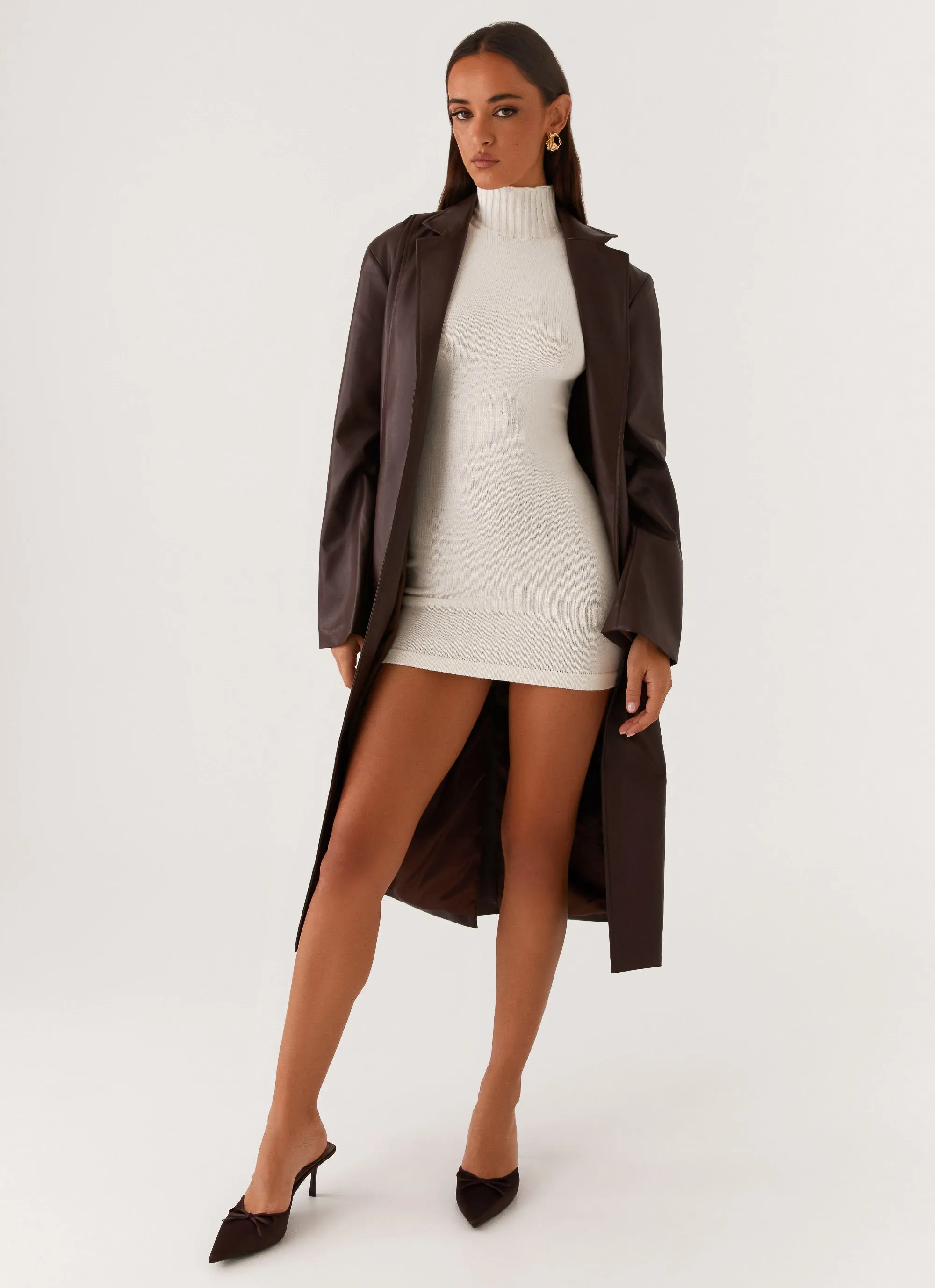 Dixie Trench Coat - Chocolate