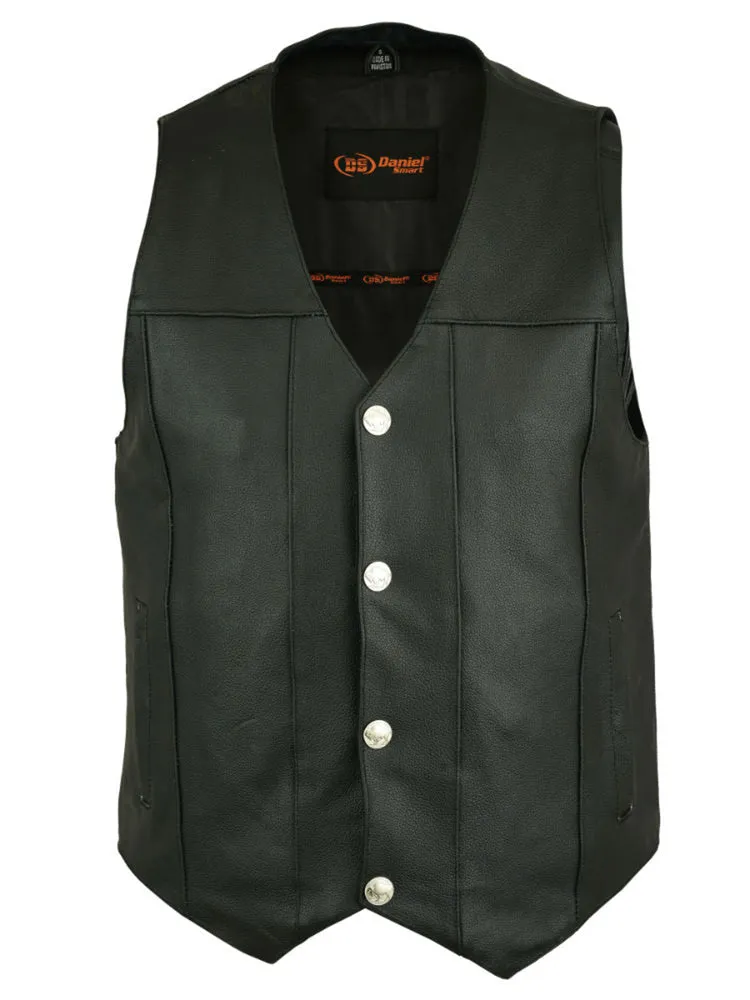 DS141 Men's Single Back Panel Concealed Carry Vest (Buffalo Nickel Sn