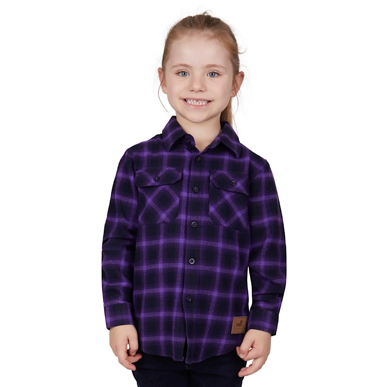 Dux-Bak Kids Nicole Thermal Shirt Navy/Purple