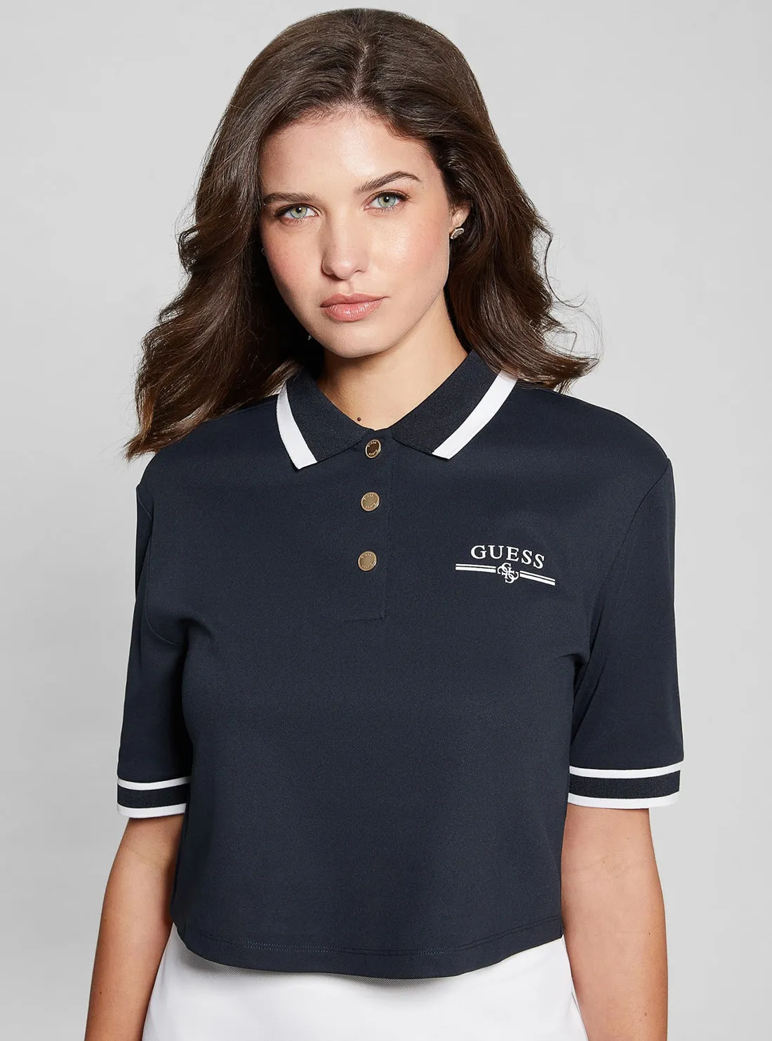 Eco Navy Arleth Active Polo T-Shirt