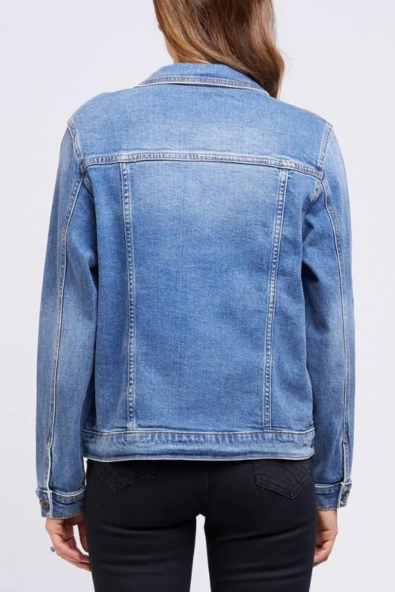 Elm - Angie Denim Jacket - Blue