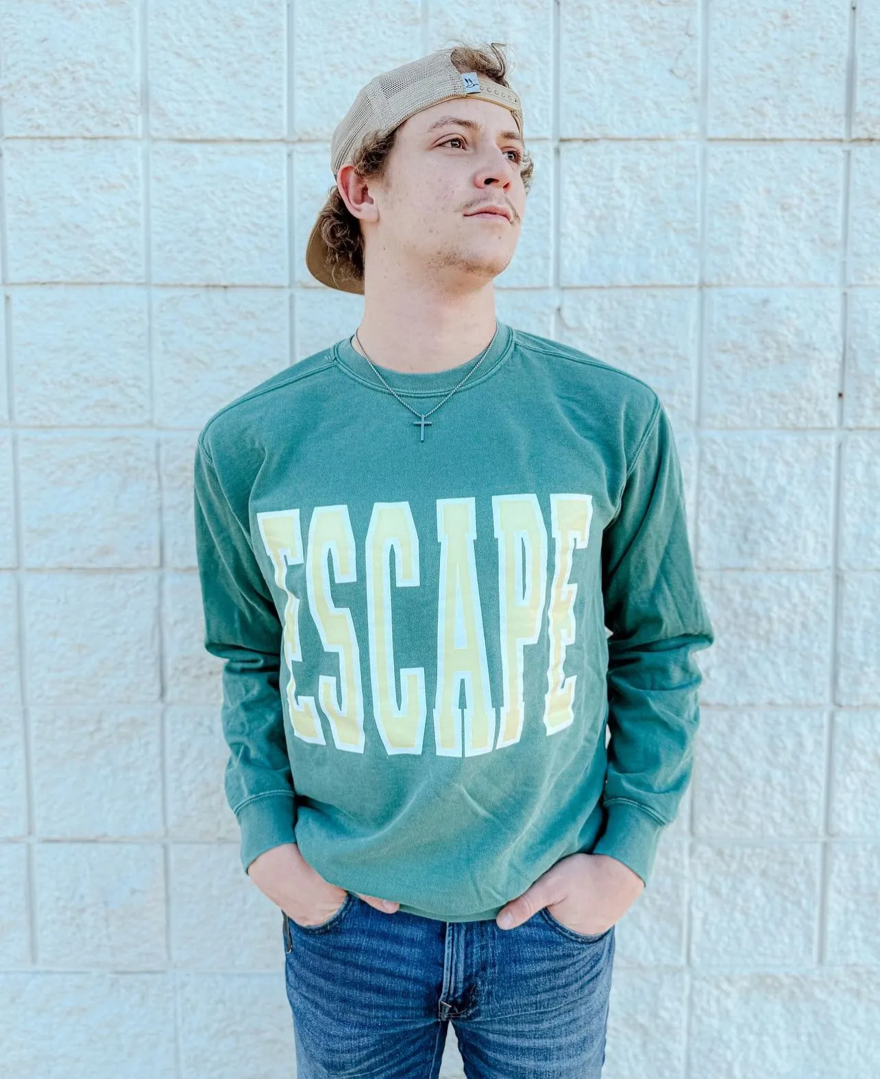 Escape Varsity Letter Crewneck