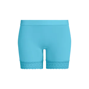 FeelFree Lace Long Boyshort | Opal Blue