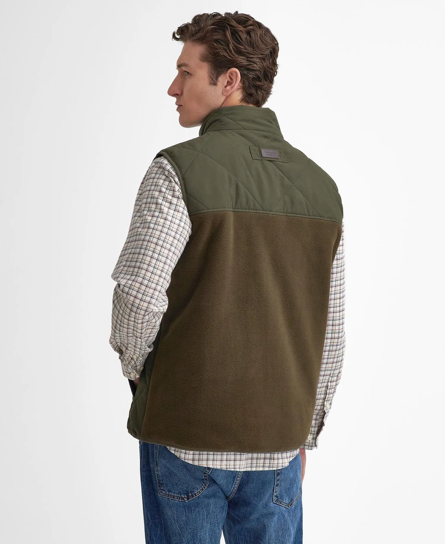 Hybrid Quilted Gilet - Olive