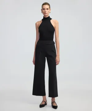 Ipekyol Asymmetrical Belted Trousers Black