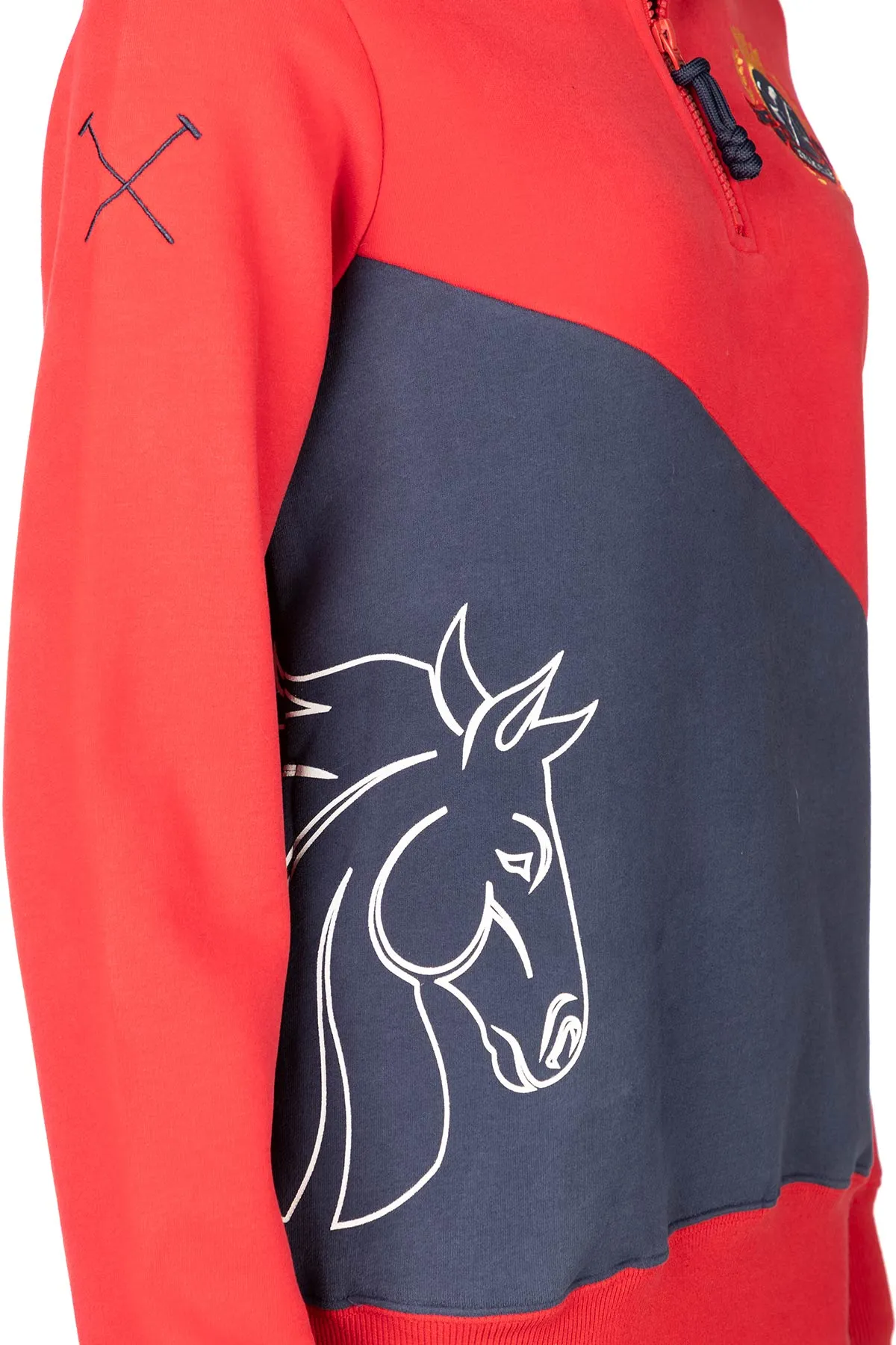 Ladies Diagonal Horse Sweatshirt