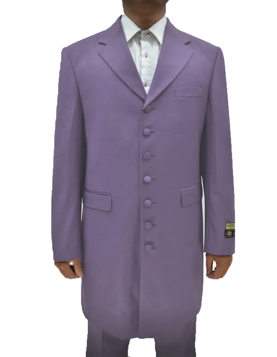 Mens Classic Vested Lavender Suit