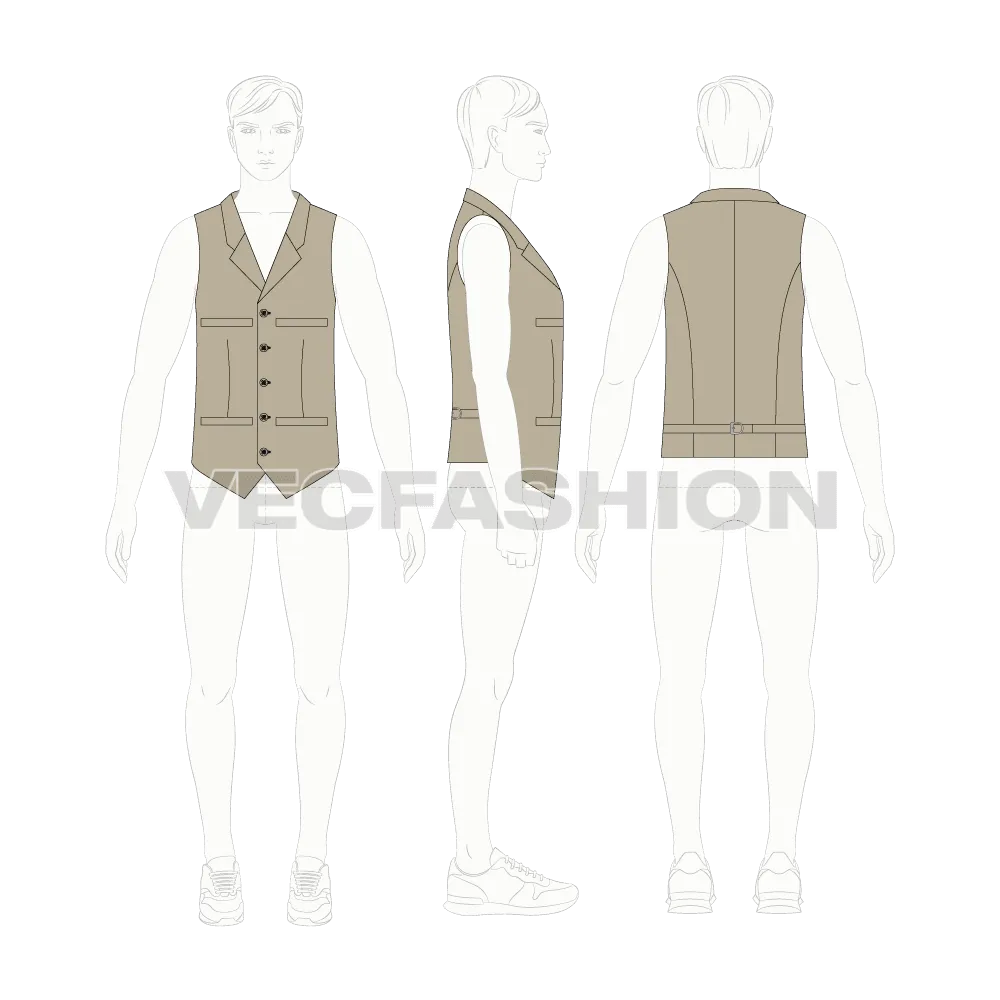 Mens Formal Vests Templates