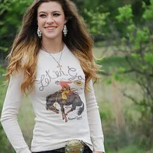 Original Cowgirl Clothing T-Shirts: Thermal Let'er Go