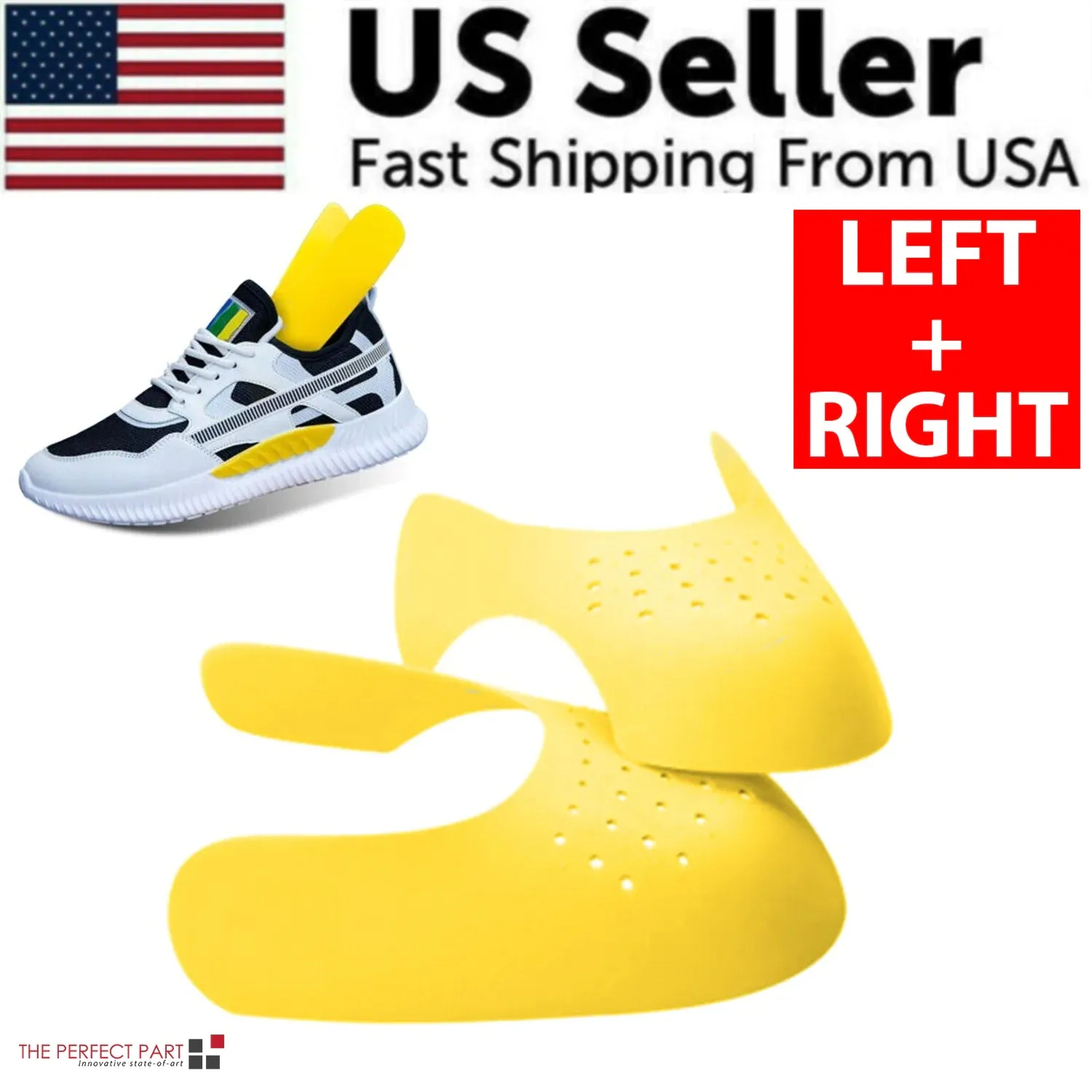 Pair Sneaker Shoe Anti Crease Protector Decreaser Toe Force Creasing Shoes Cover