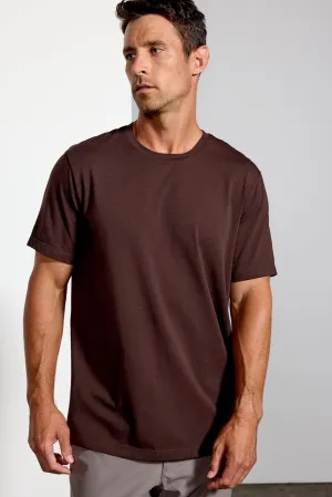 Pima Cotton Tee - Chocolate Brown