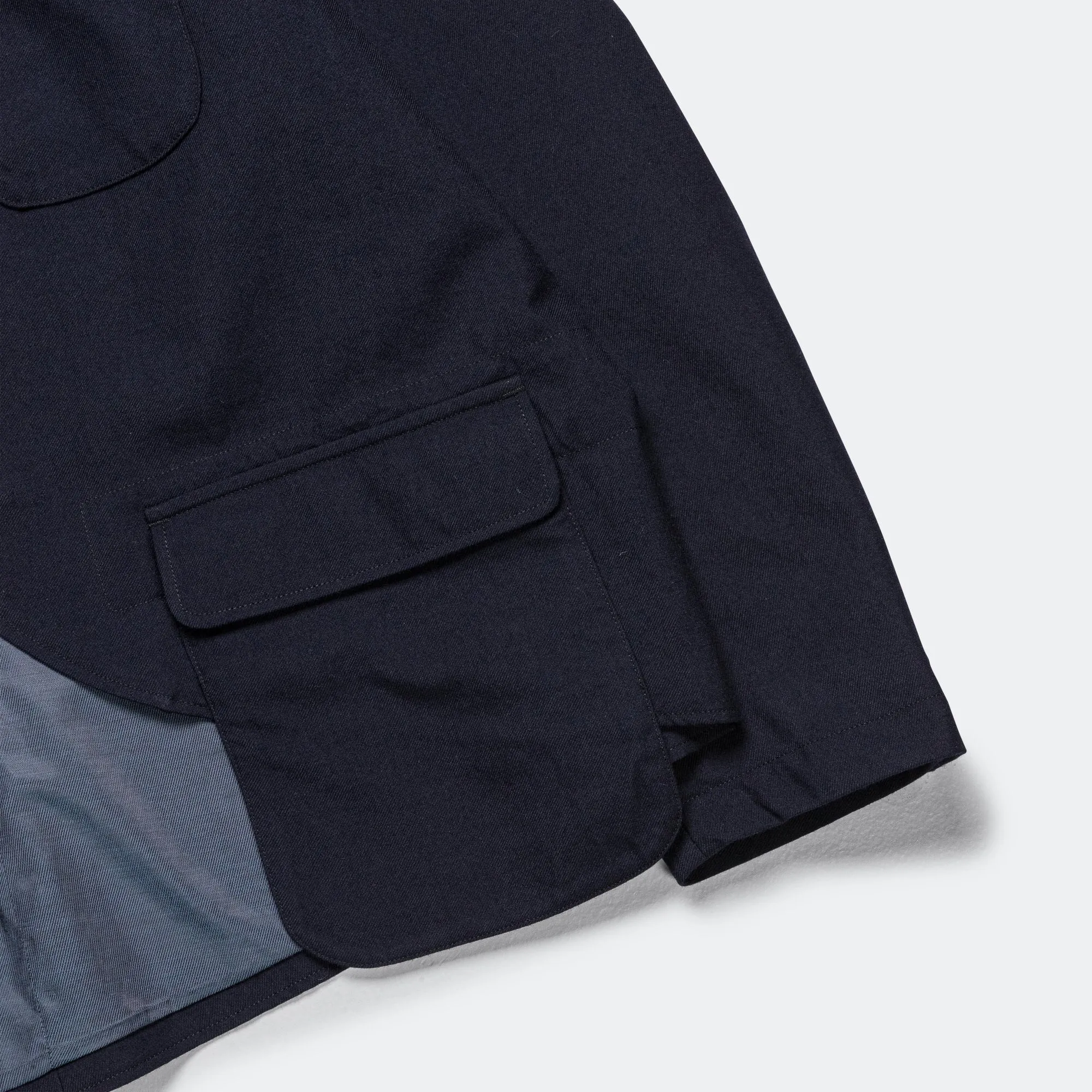 Slanted Jacket - Dk. Navy Wool Uniform Serge