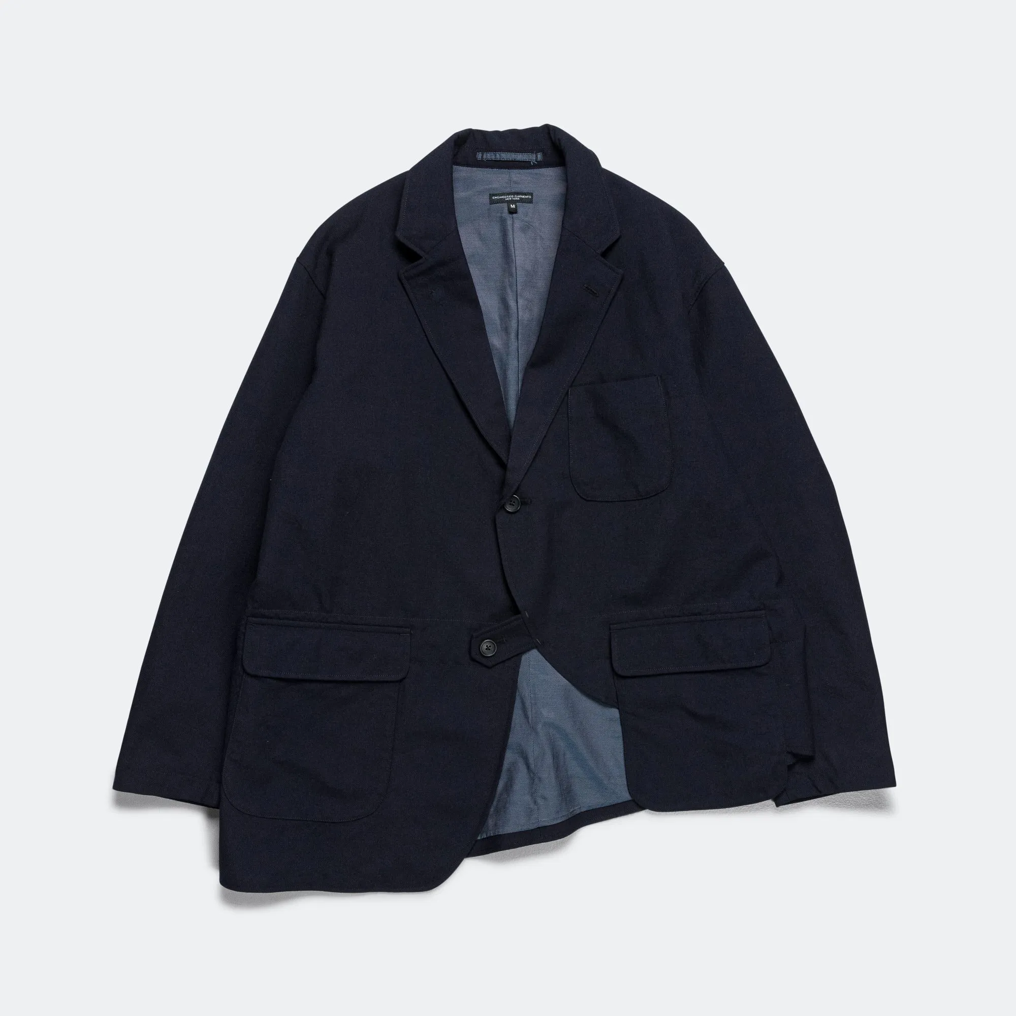 Slanted Jacket - Dk. Navy Wool Uniform Serge