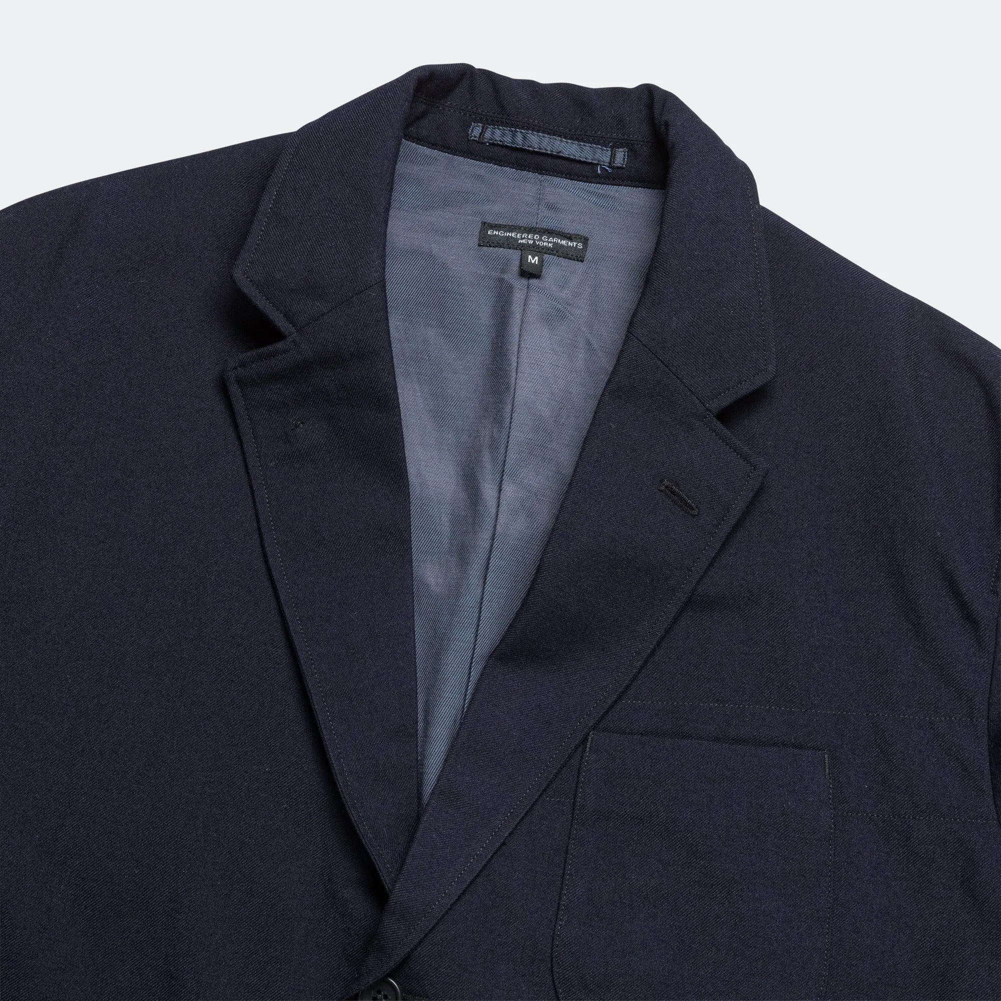 Slanted Jacket - Dk. Navy Wool Uniform Serge